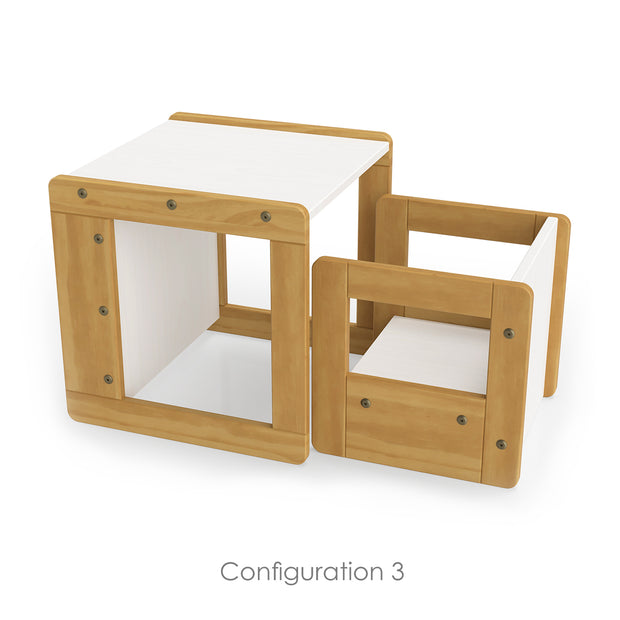 P'kolino Montessori Inspired Klick Duo Desk - Natural Wood