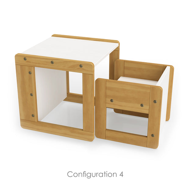 P'kolino Montessori Inspired Klick Duo Desk - Natural Wood