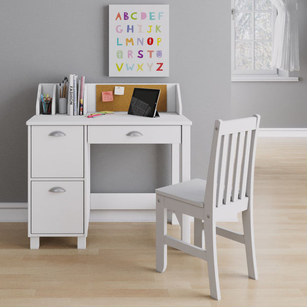 P'kolino Kids Desk and Chair - White